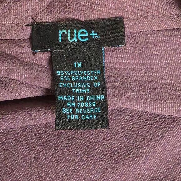 Rue 21 + Mauve Long Duster Cardigan Belted 1X - Picture 7 of 8